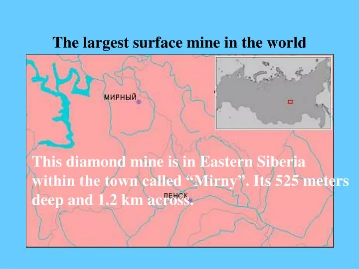 the largest surface mine in the world