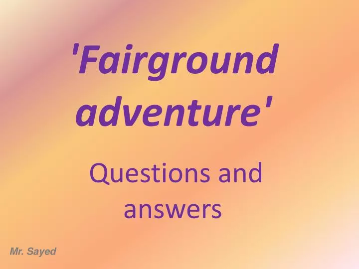 fairground adventure