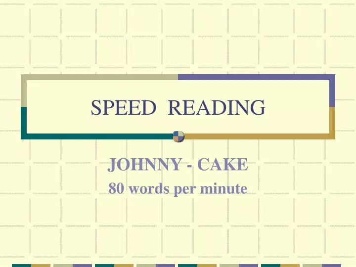 speed reading