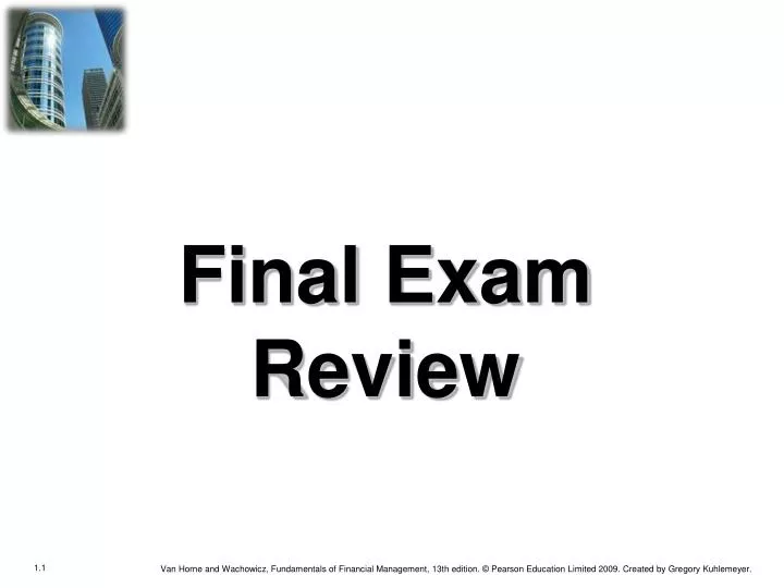 final exam review