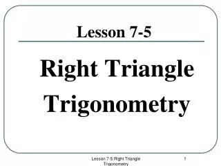 Lesson 7-5