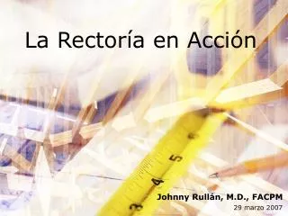 la rector a en acci n
