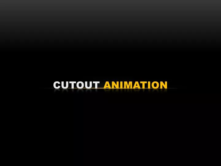 cutout animation