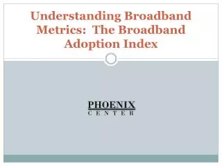Understanding Broadband Metrics: The Broadband Adoption Index