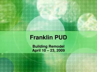 franklin pud