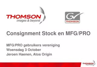 consignment stock en mfg pro