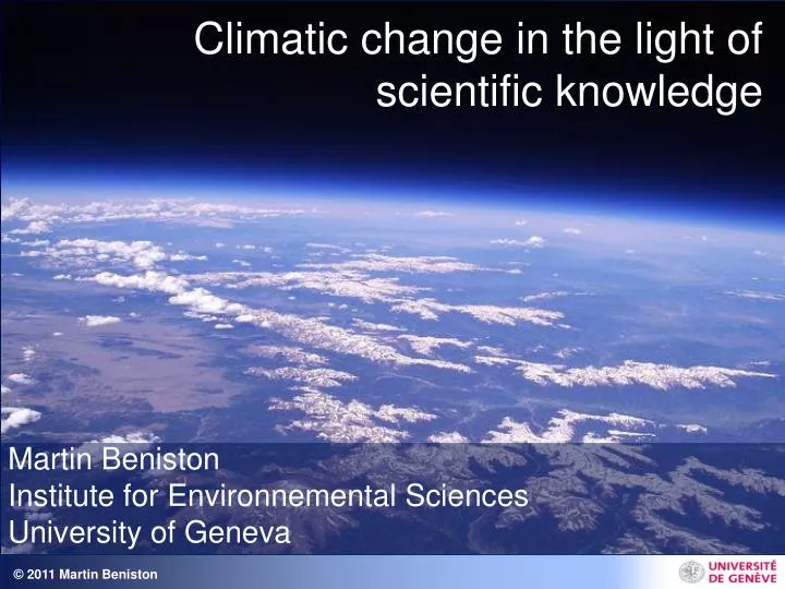 climatic change in the light of scientific knowledge