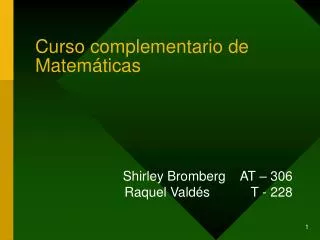 curso complementario de matem ticas