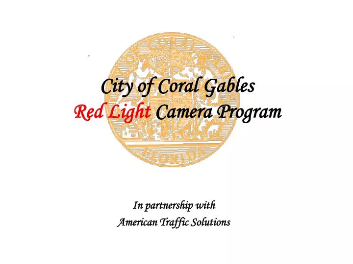 city of coral gables red light camera program