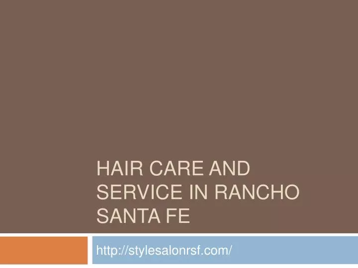 hair c are and service in rancho santa fe