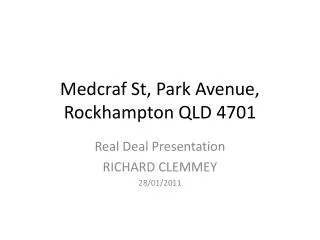 Medcraf St, Park Avenue, Rockhampton QLD 4701