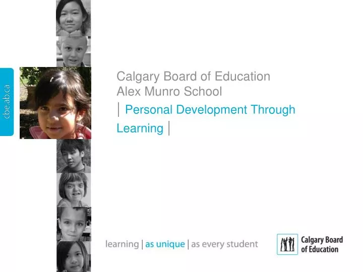 calgary board of education alex munro school personal development through learning