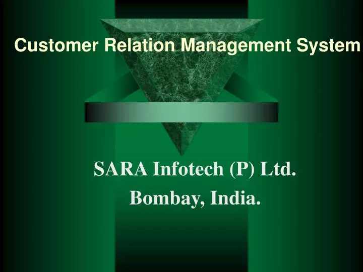 customer relation management system