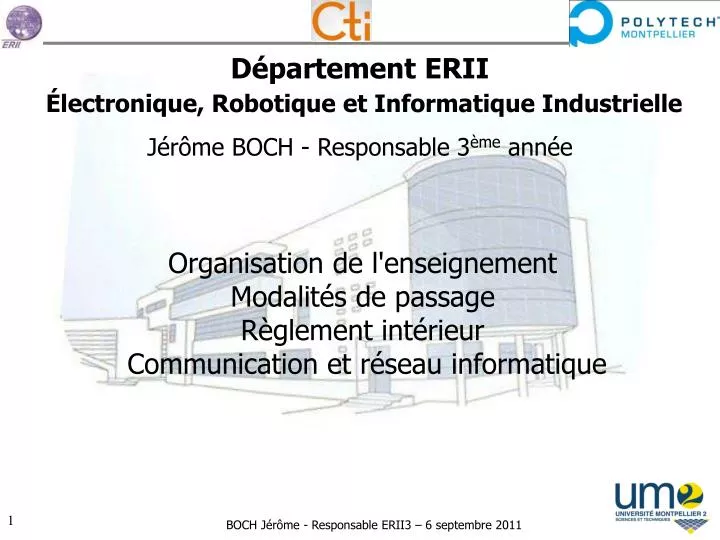 d partement erii lectronique robotique et informatique industrielle