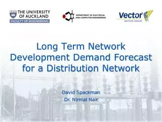 Long Term Network Development Demand Forecast for a Distribution Network