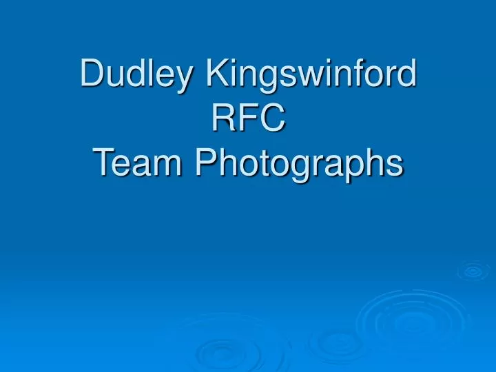 dudley kingswinford rfc team photographs
