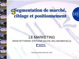 segmentation de march ciblage et positionnement