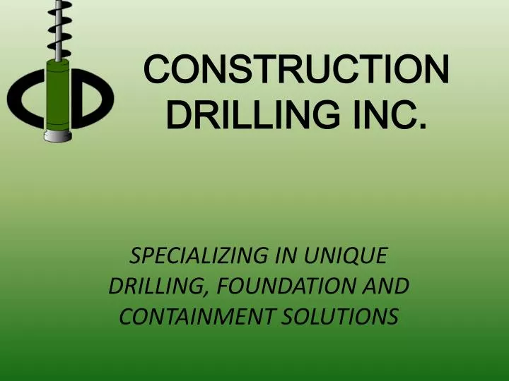 construction drilling inc