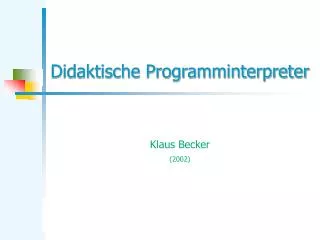 didaktische programminterpreter