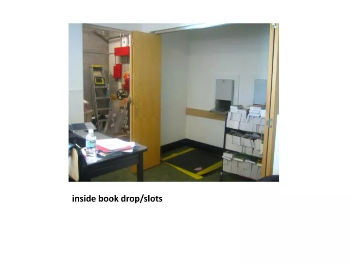 inside book drop slots