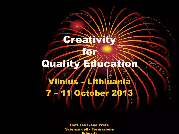 creativity for quality education