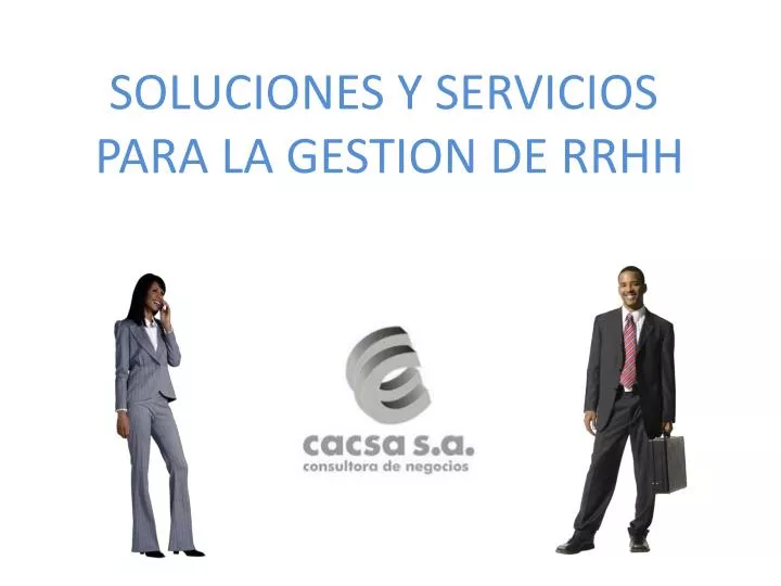 soluciones y servicios para la gestion de rrhh