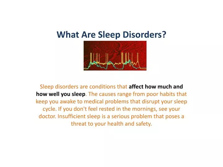 what are sleep disorders