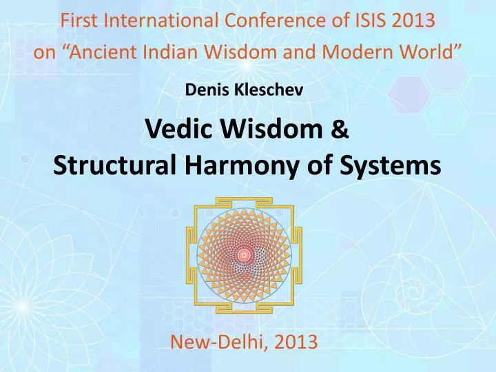 vedic wisdom structural harmony of systems