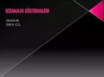 UZMAN SİSTEMLER - slide 1