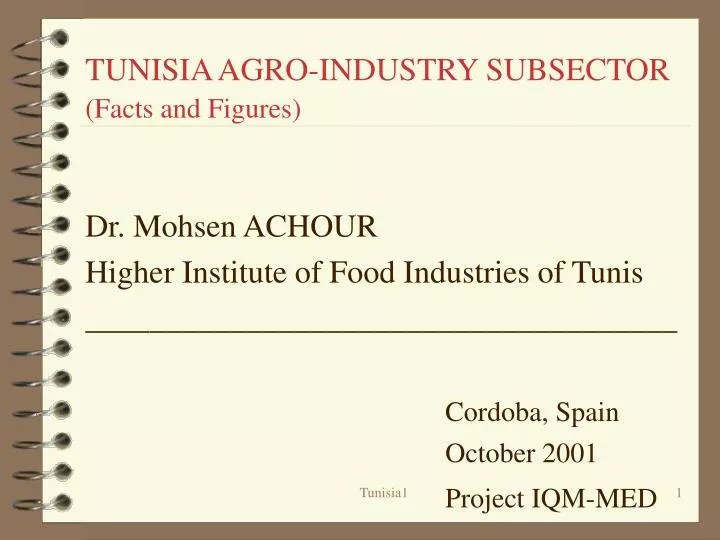tunisia agro industry subsector facts and figures