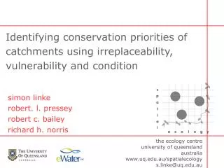 the ecology centre university of queensland australia uq.au/spatialecology