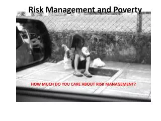 Risk Management and Poverty