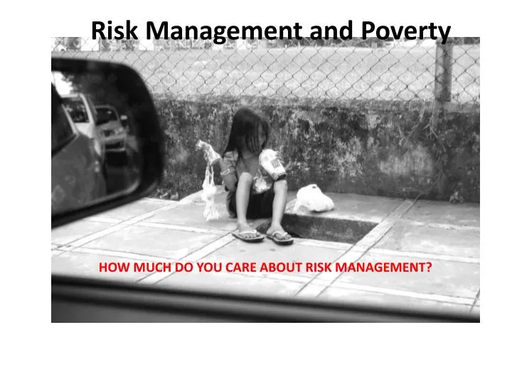 risk management and poverty