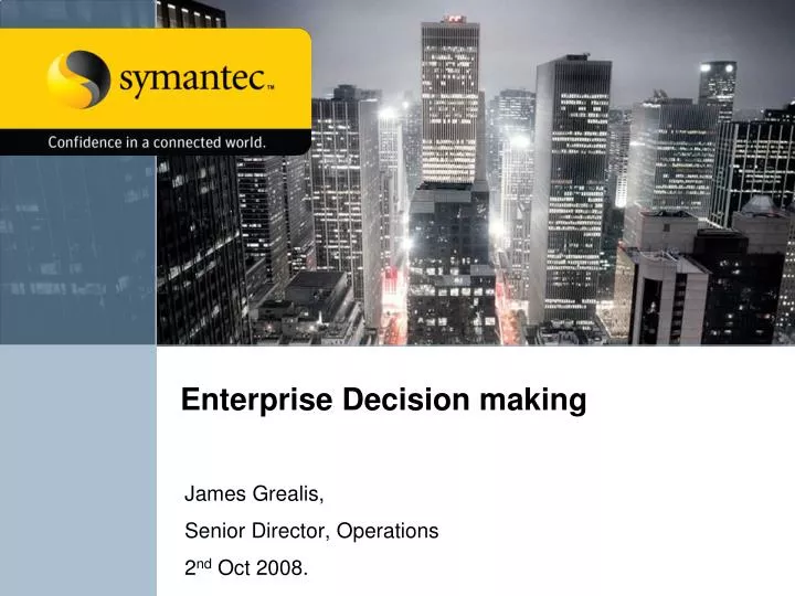 enterprise decision making