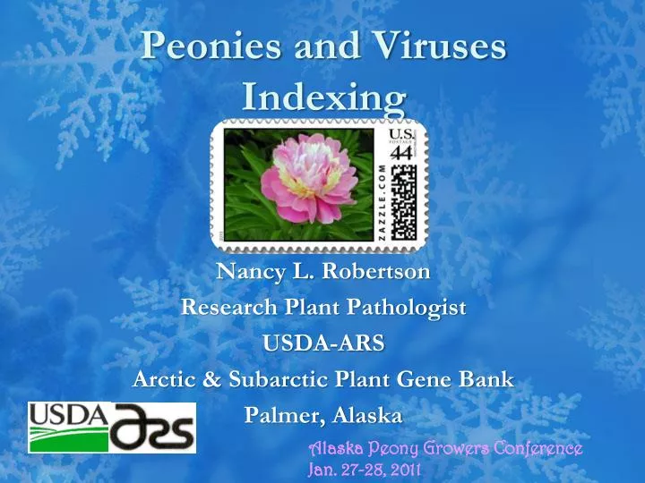 peonies and viruses indexing