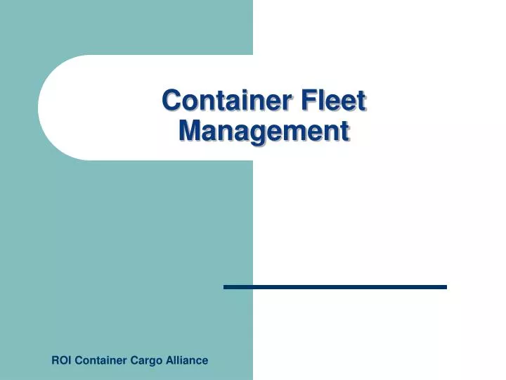 container fleet management