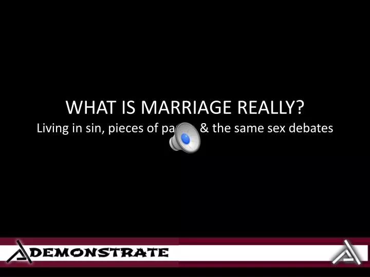 what is marriage really living in sin pieces of paper the same sex debates