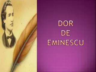 dor de eminescu