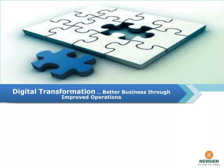 digital transformation better business through improved operations