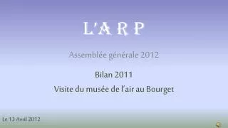 assembl e g n rale 2012