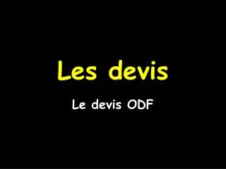 les devis