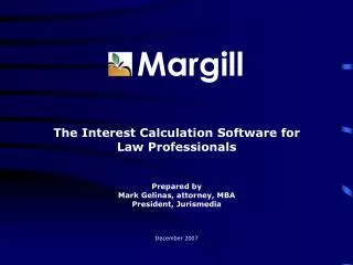 Margill - Interest Calculation Software for Law Professionals
