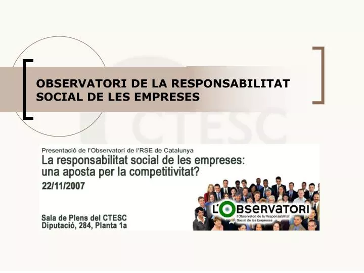 observatori de la responsabilitat social de les empreses