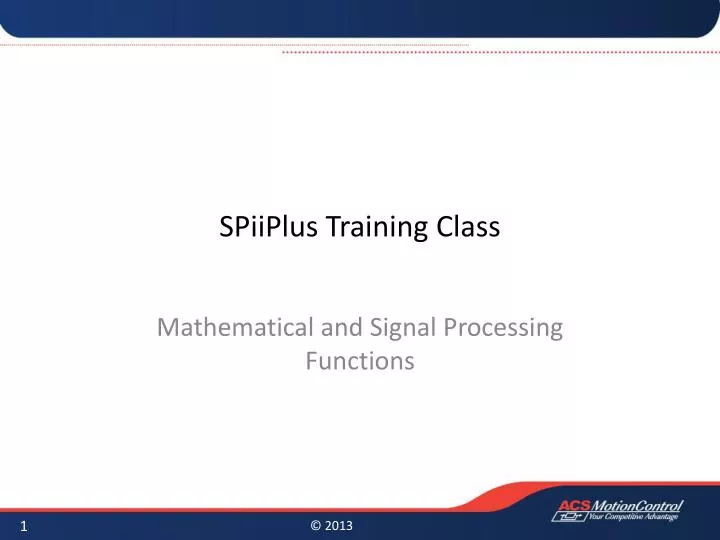 spiiplus training class