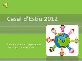 casal d estiu 2012