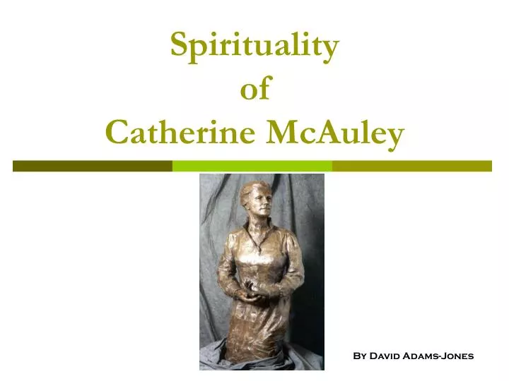 spirituality of catherine mcauley