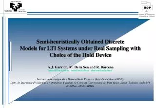 OUTLINE: 	Objectives Motivation Background on Real Sampling 	Identification Methods