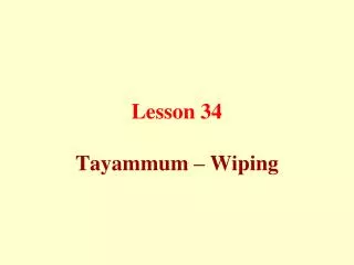 Lesson 34