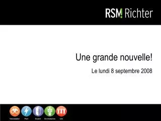 une grande nouvelle