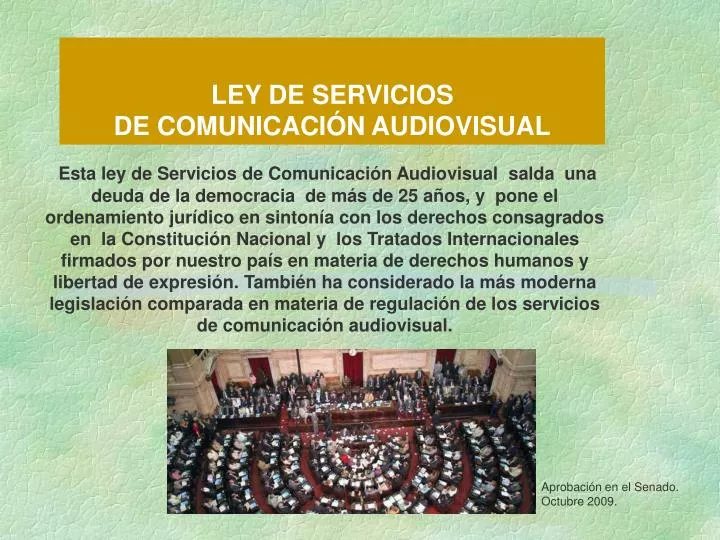 ley de servicios de comunicaci n audiovisual
